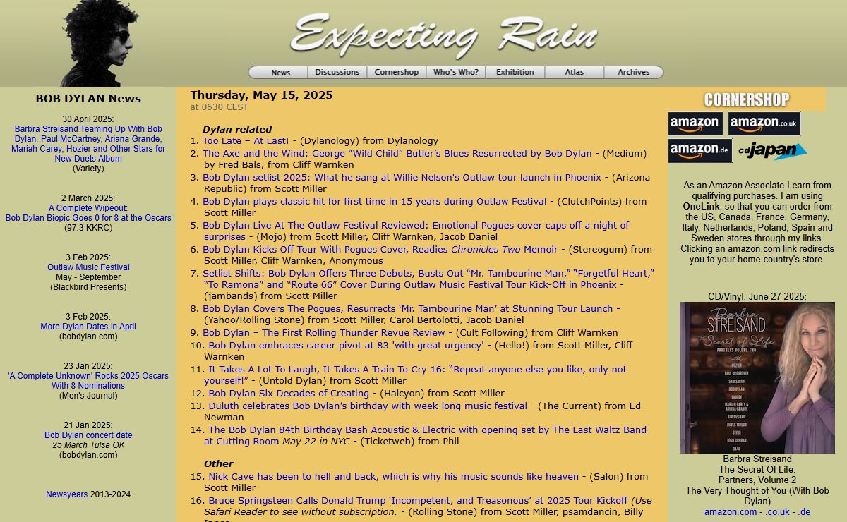 Bob Dylan - Expecting Rain