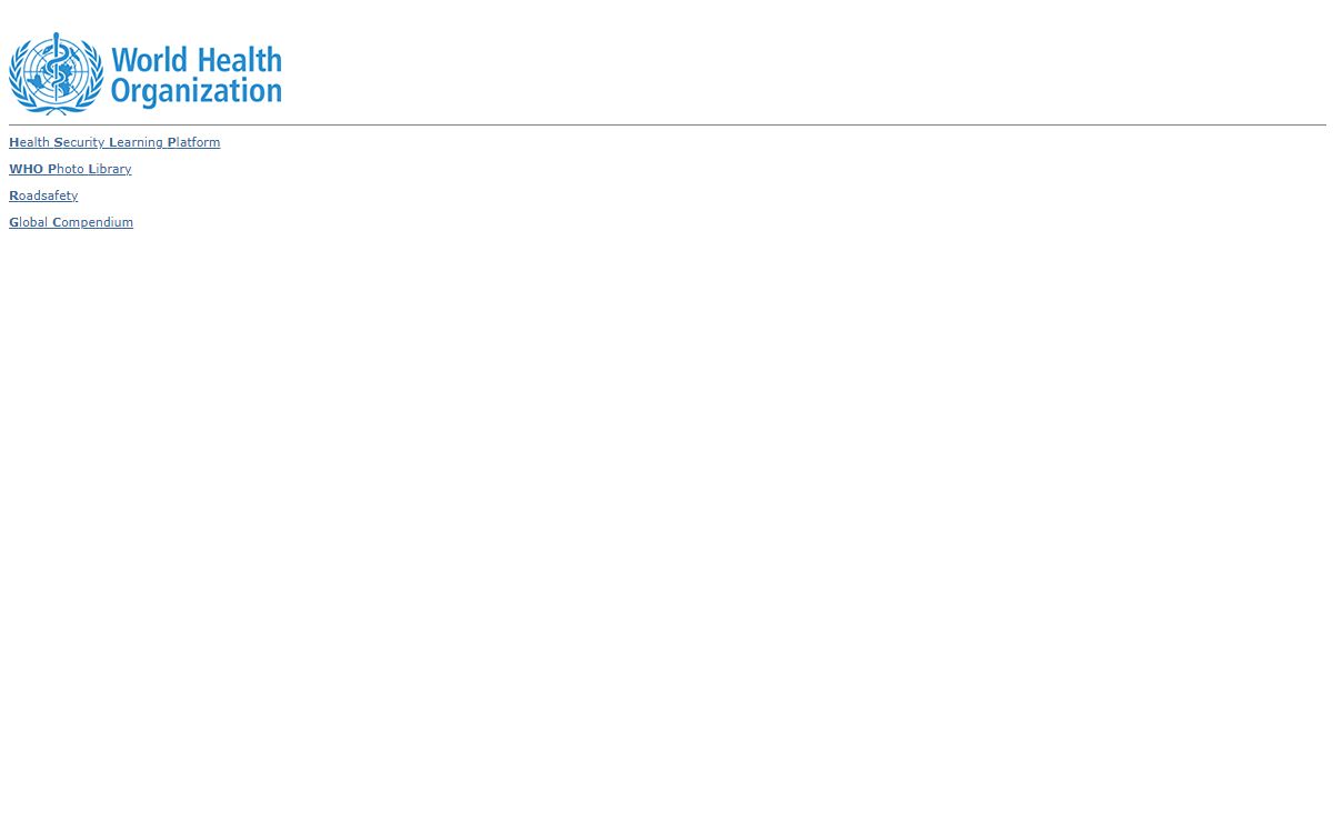 WHO/OMS: Extranet Systems