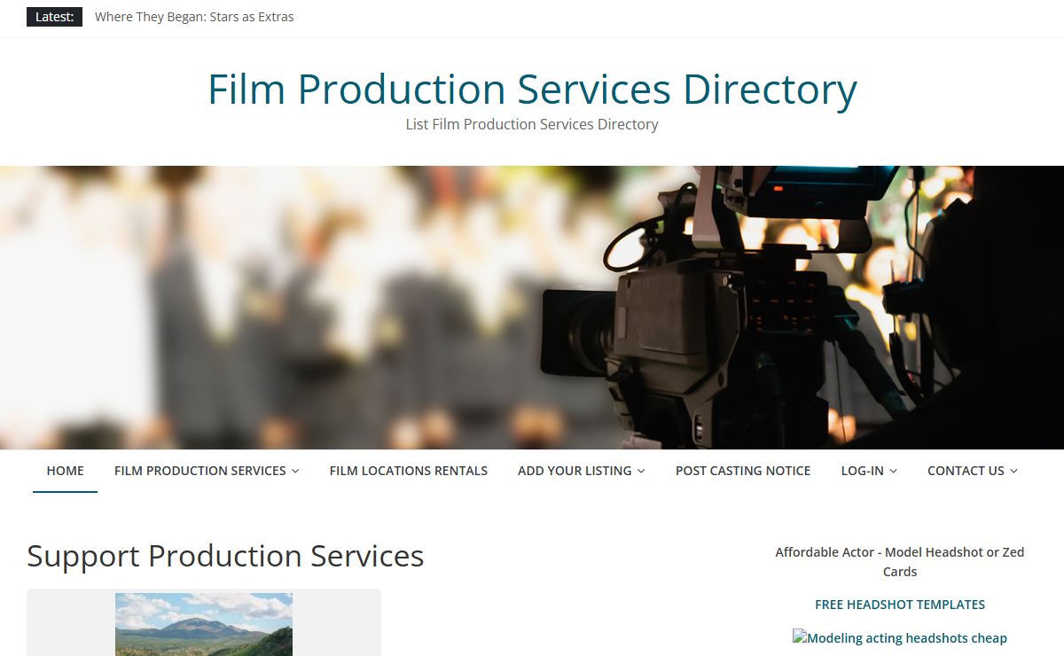 Film & Television Listing Production Support Services