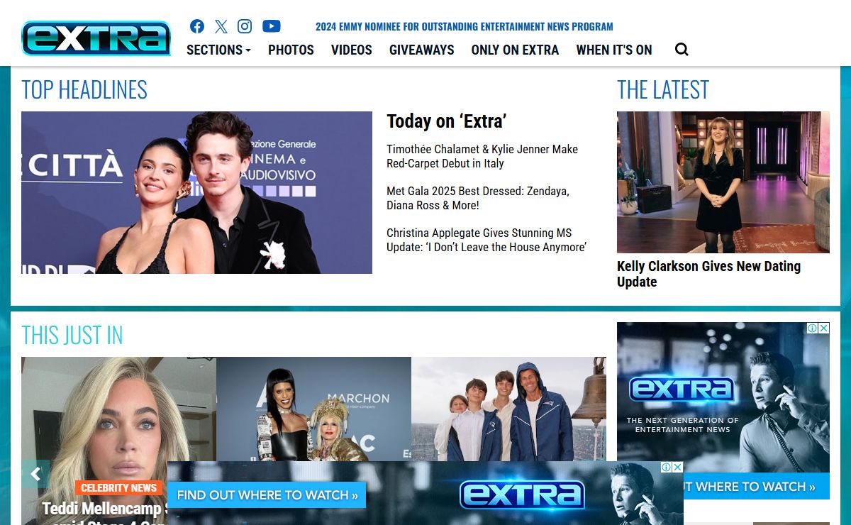 Entertainment News Page