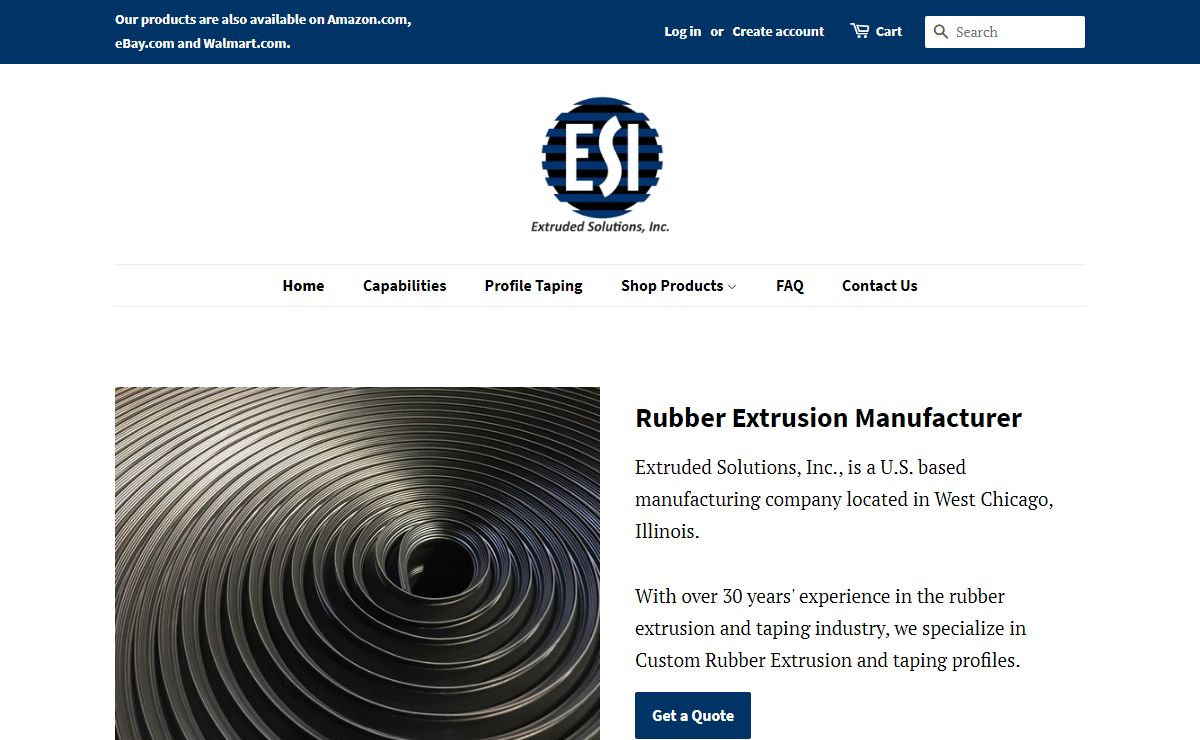 Extruded Solutions Inc Rubber Extrusion Manufacturer. Made in USA – extrudedsolutions