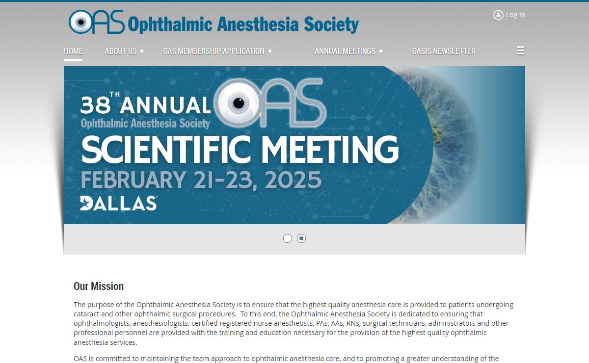 Ophthalmic Anesthesia Society - Home