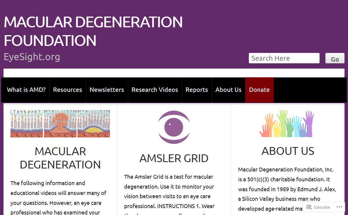 Macular Degeneration Foundation | EyeSight.org