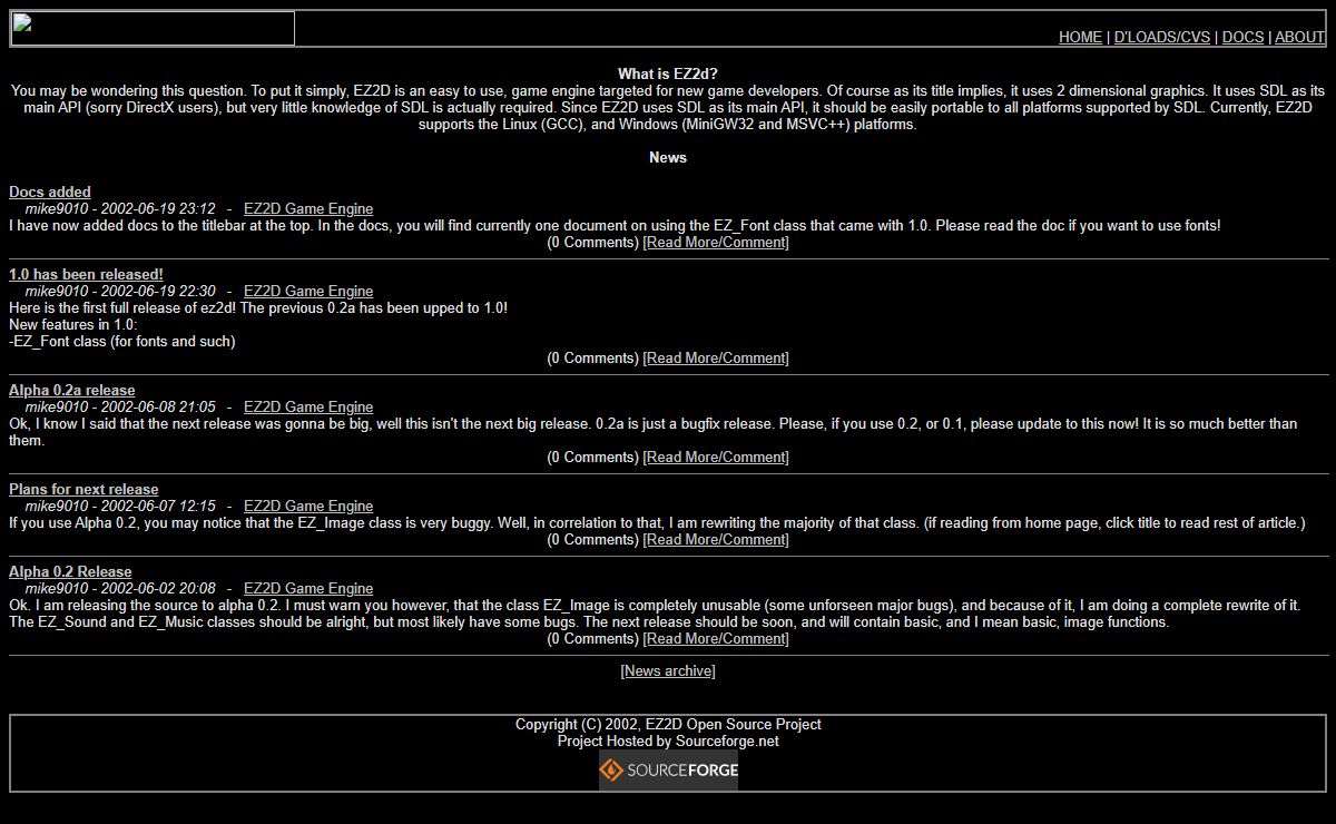 EZ2D - A 2D Game Engine