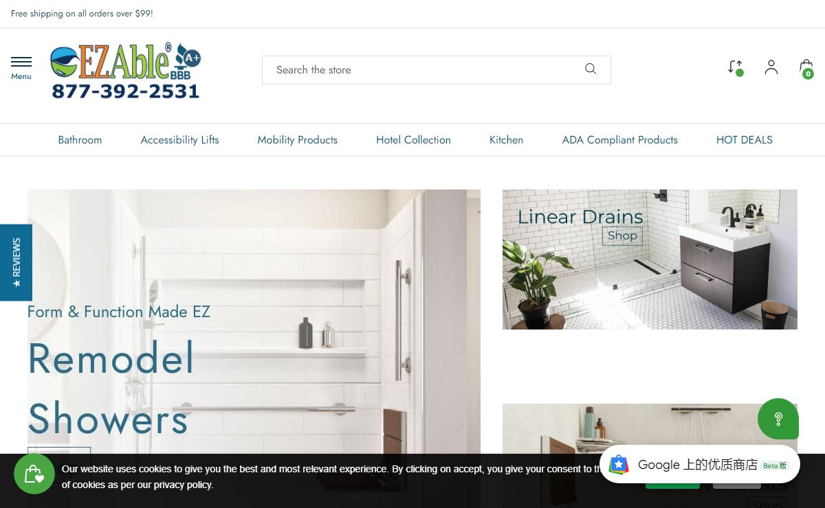 EZ Able® | Direct to Jobsite & Aging-in-Place Products