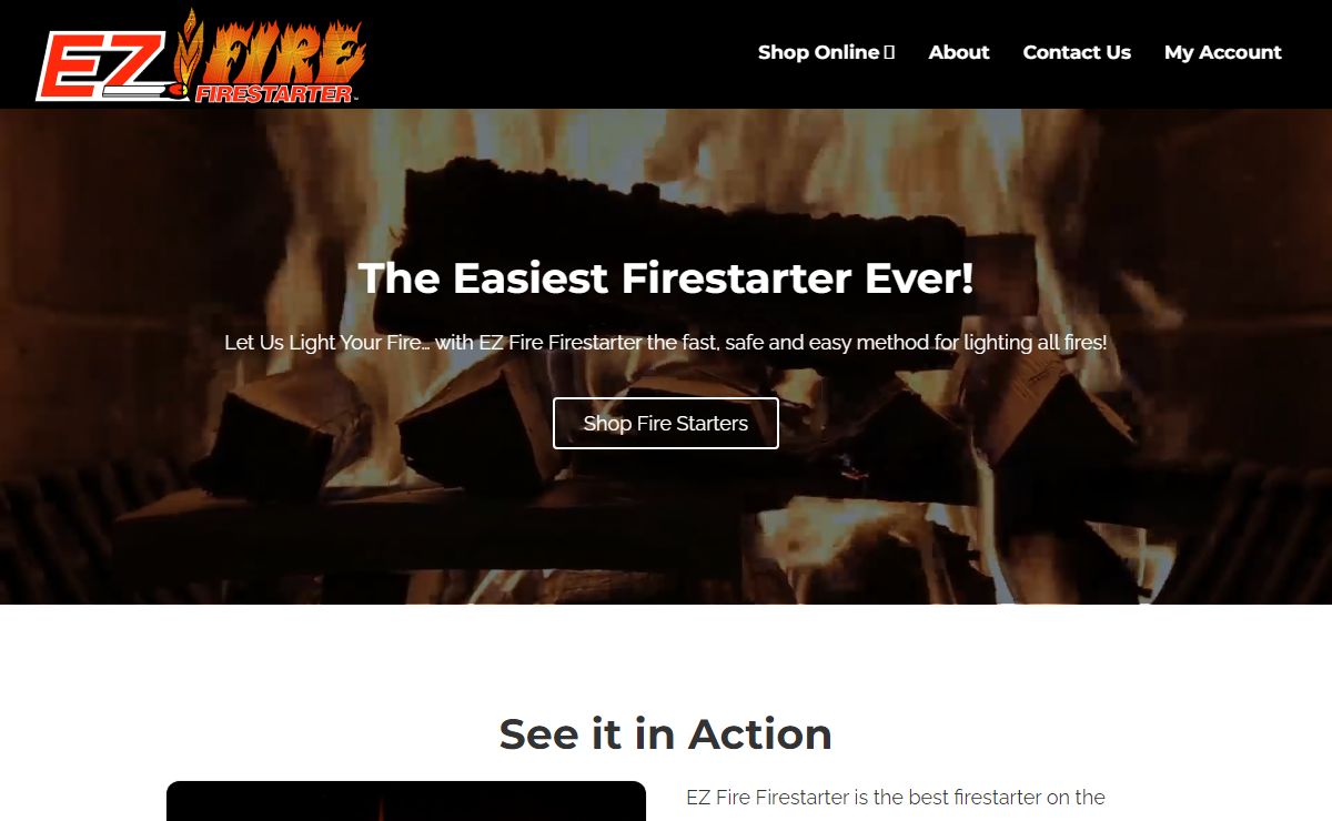 EZ Fire Firestarter – Gel Packets Great for Campfires, Backyard Barbecues & Any Indoor or Outdoor Fireplace!