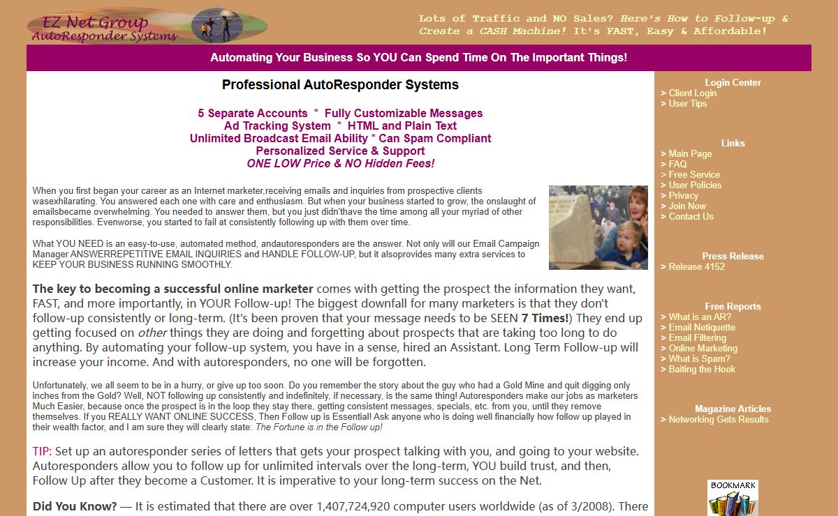 Autoresponder - Can Spam Compliant Automatic Responders - Free Automatic Responder - Email Automatic Responders - EZNetGroup