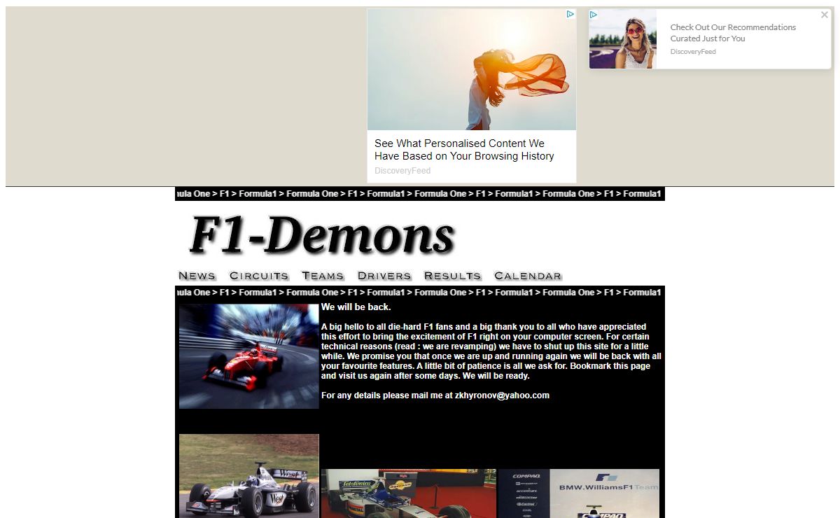 F1-Demons - The F1 fan site.