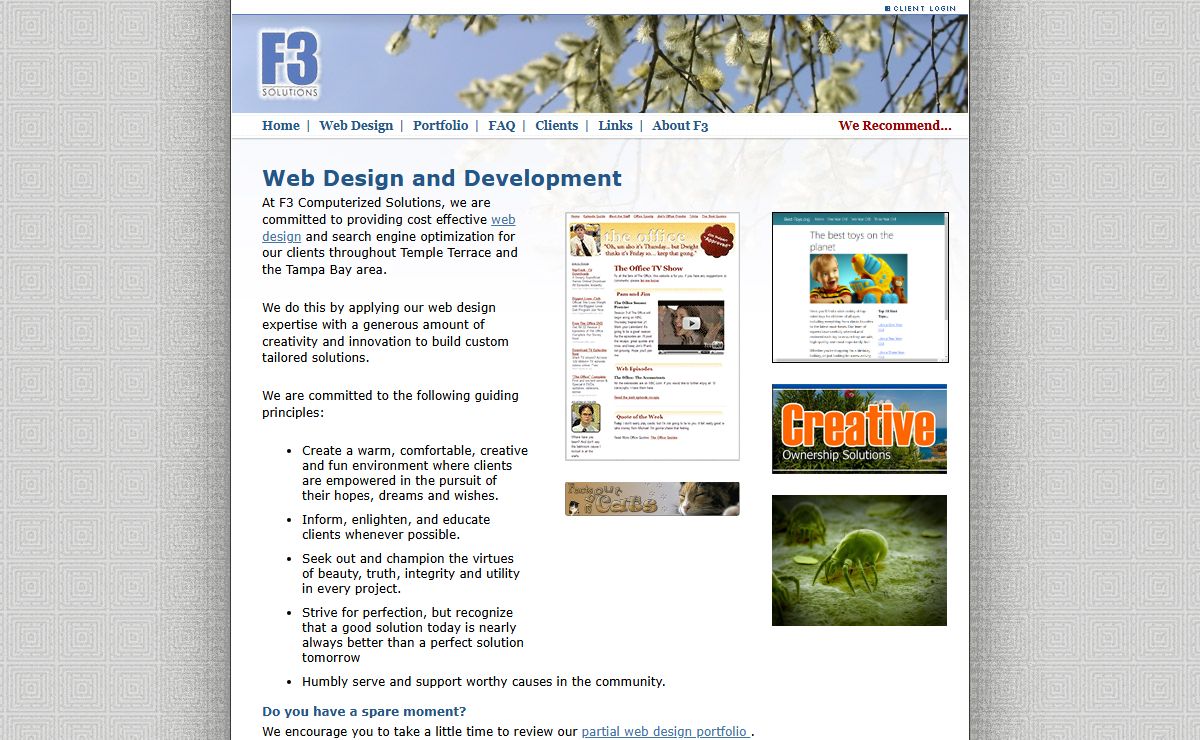 Web Design (Tampa) :: F3