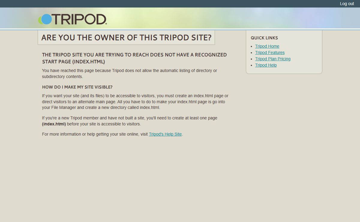 Create a Website | Tripod Web Hosting