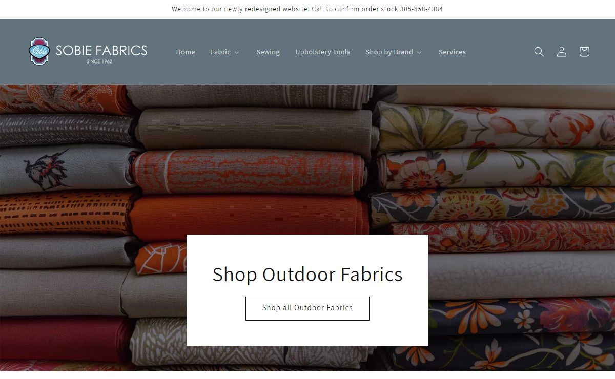 Wholesale Outdoor Fabrics and Upholstery Tools - Sobie Fabrics Miami