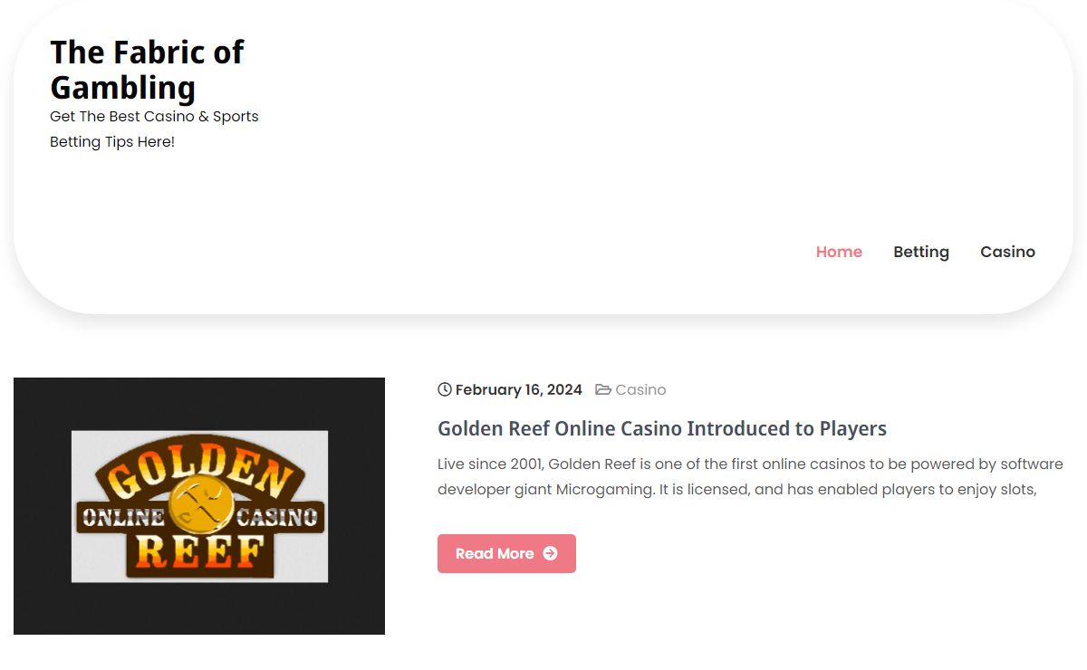 The Fabric of Gambling - Get The Best Casino & Sports Betting Tips Here!