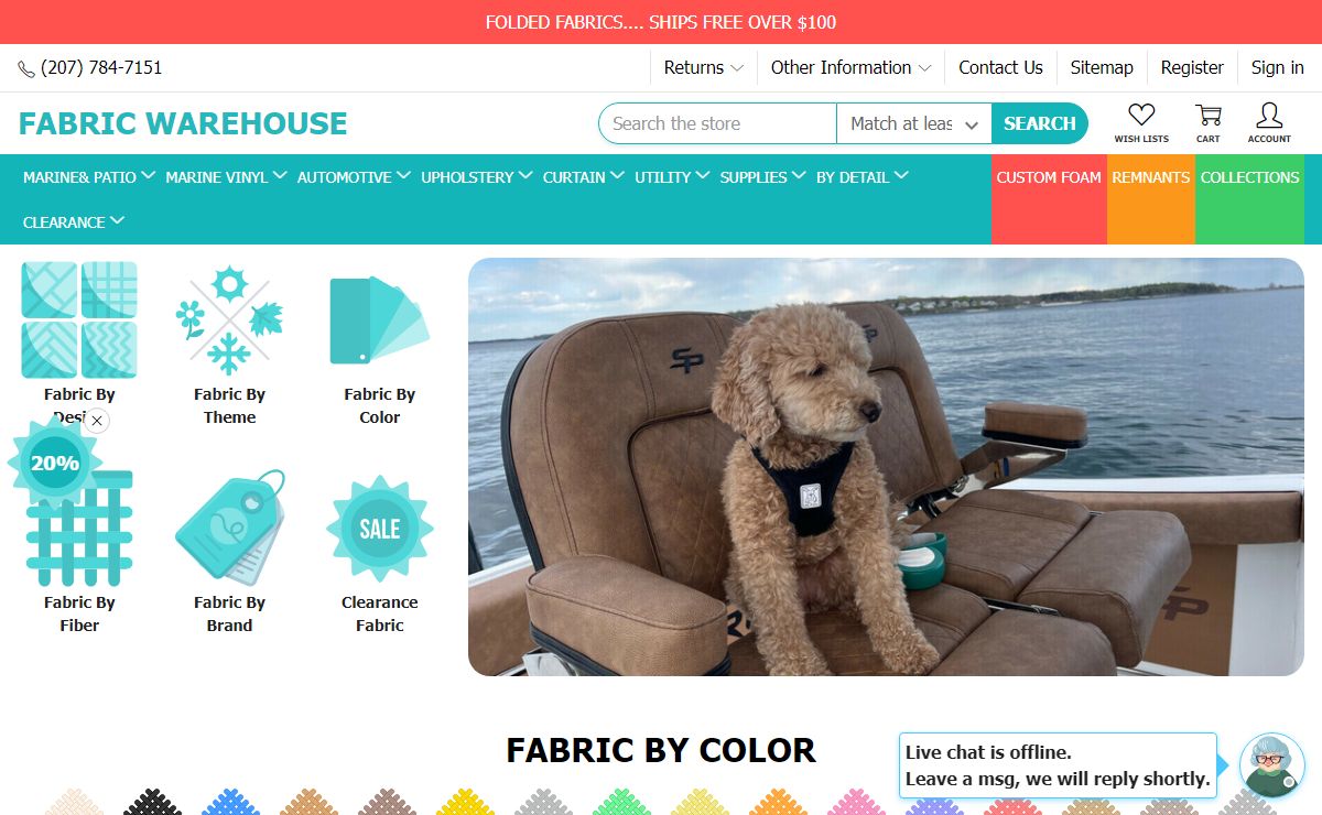 Discount Fabric Online | Upholstery Fabric by the Yard - Fabric Warehouse