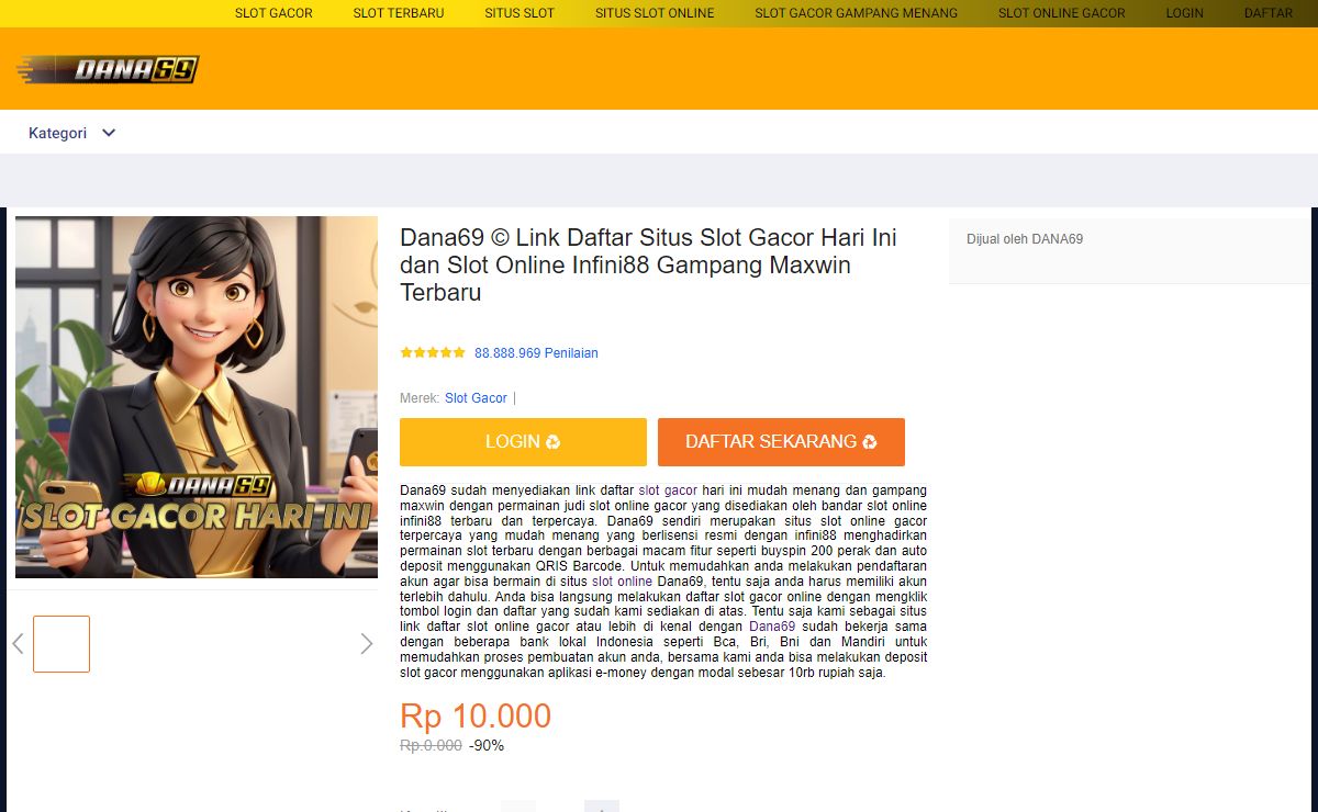 Dana69 © Link Daftar Situs Slot Gacor Hari Ini dan Slot Online Infini88 Gampang Maxwin Terbaru