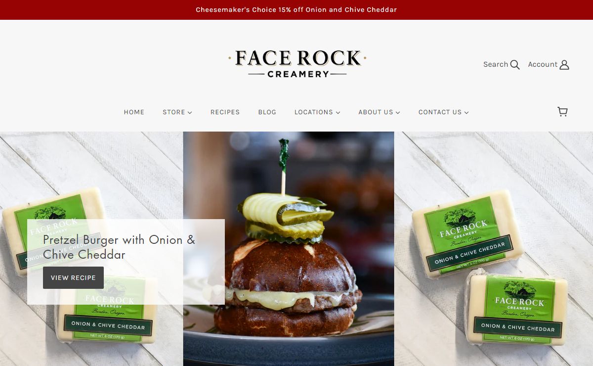 Face Rock Creamery, Fine Hand Crafted Cheese with Great Character