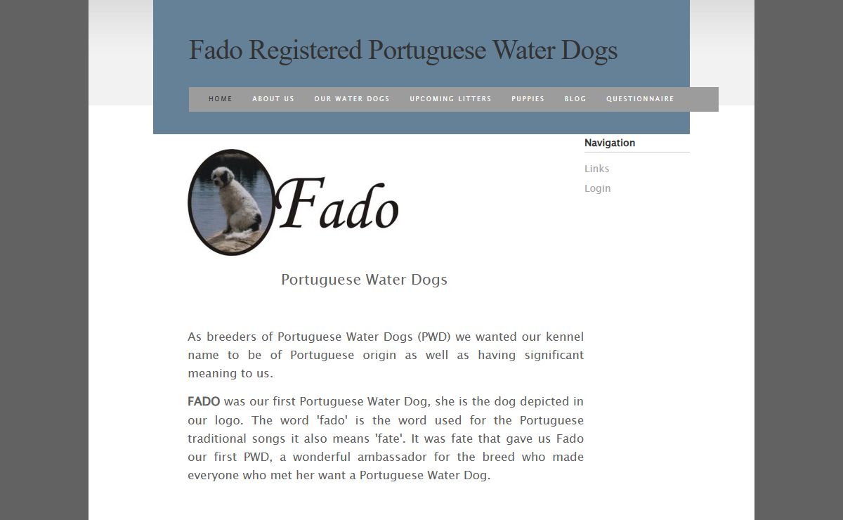 Home - Portuguese Water Dogs
