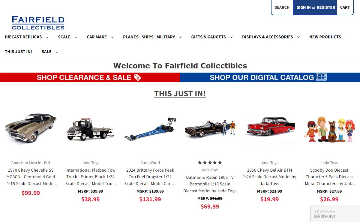 Fairfield Collectibles - Diecast Replica Model Cars, Trucks, and More