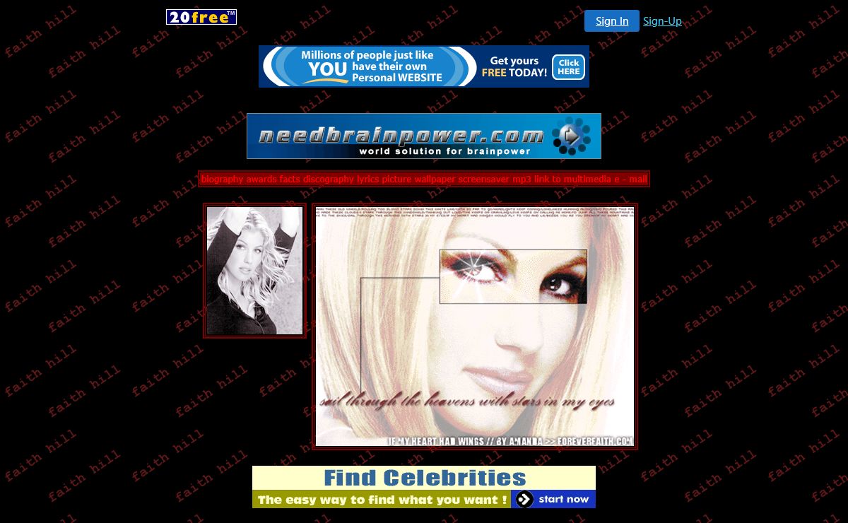 faith hill site