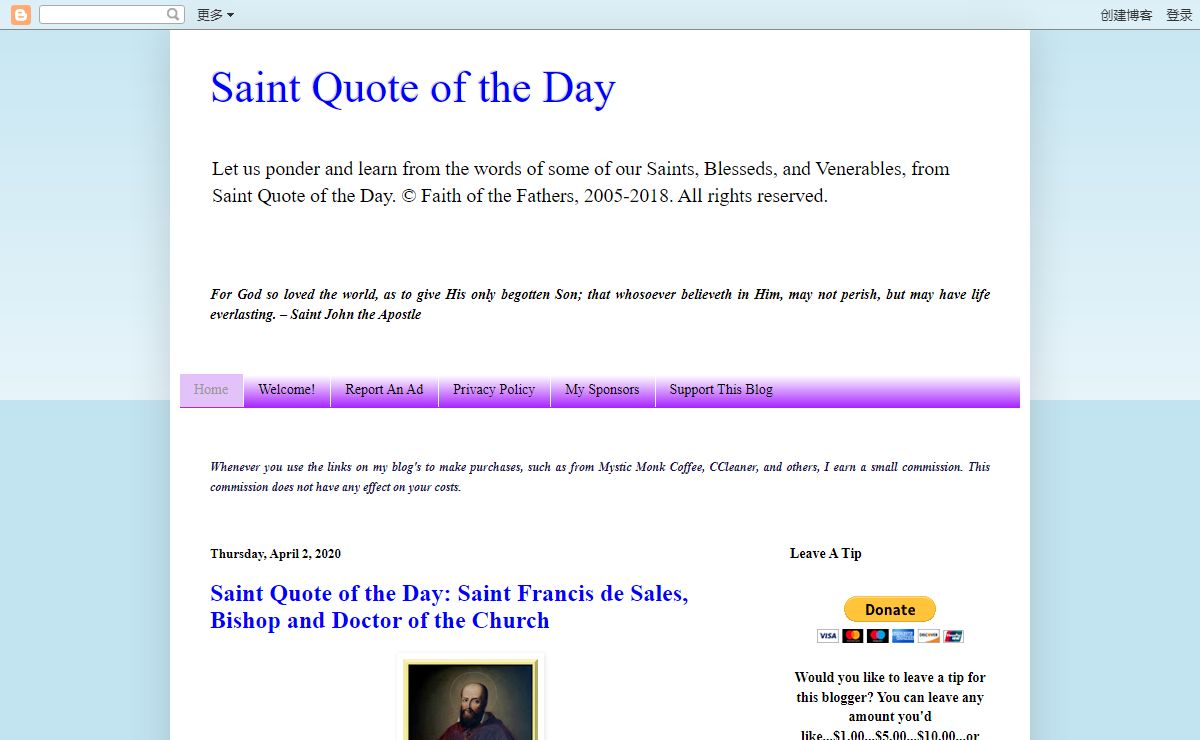 Saint Quote of the Day
