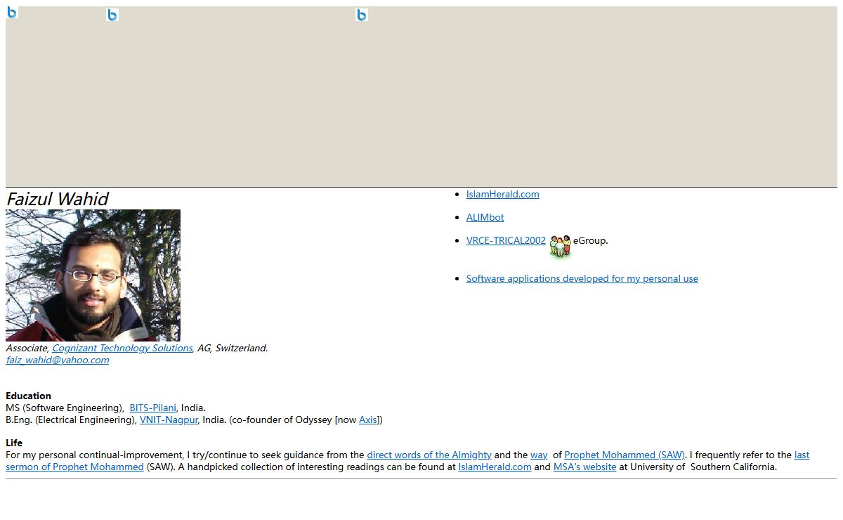 Mohammed Faizul Wahid's Homepage