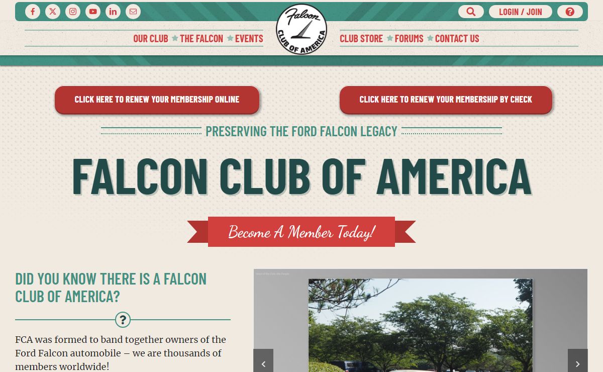 Home - Falcon Club of America