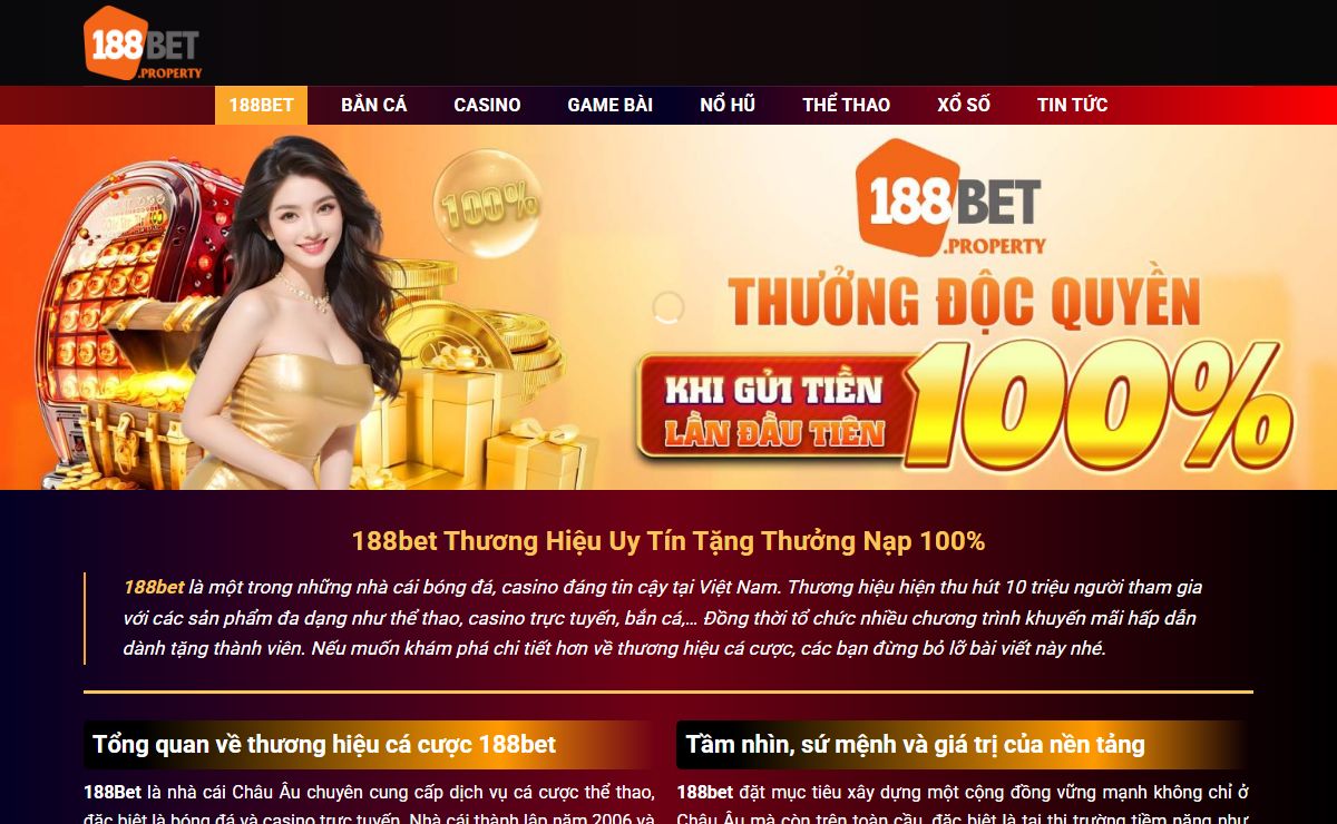 188Bet ✔️ Sân Chơi Thể Thao đỉnh Cao | Hot Nhất Năm 2024