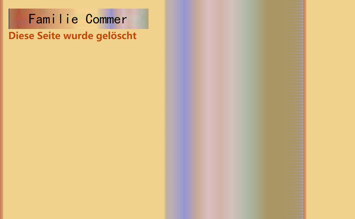 Familie Commer Private Homepage
