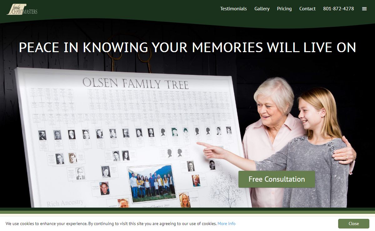 Family ChartMasters - Professional Custom Genealogy Charts