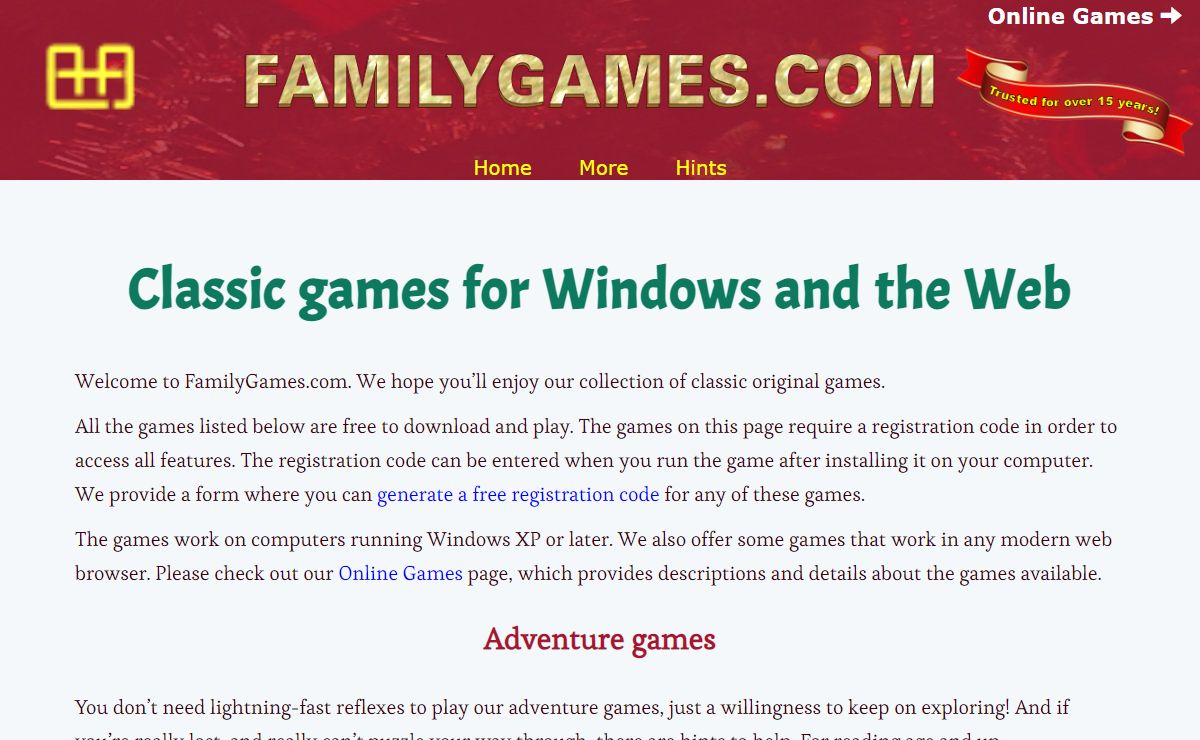 Classic Games | Family Games