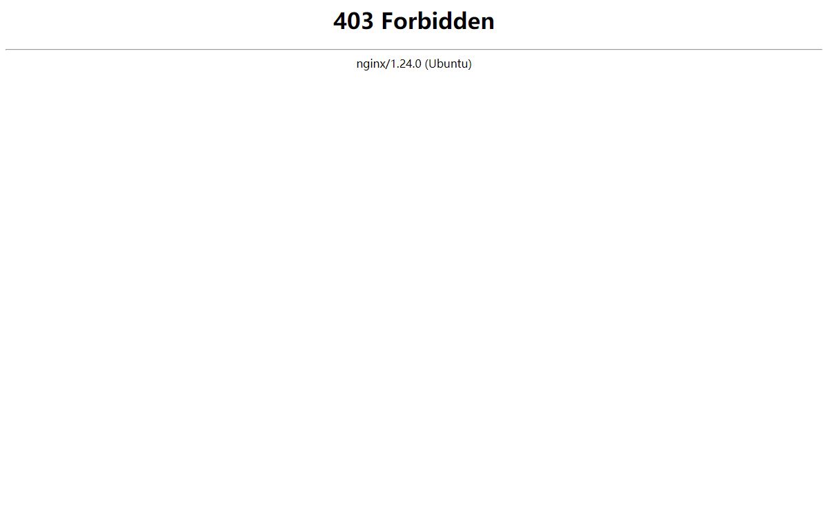 403 Forbidden