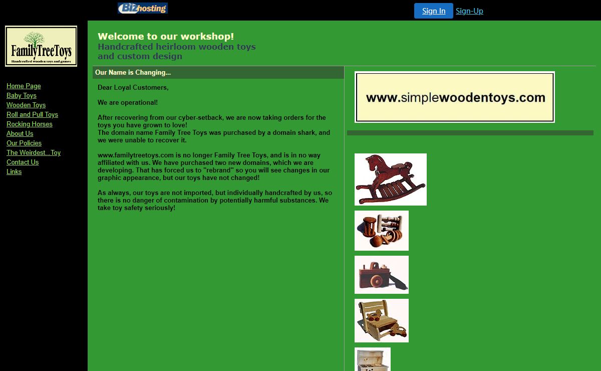 Family Tree Handcrafted Wooden Toys and Rocking Horses