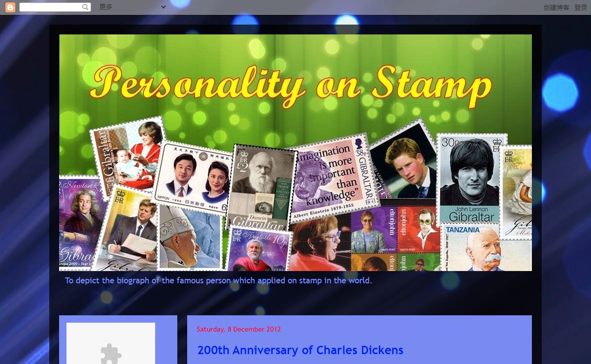 Personality on Stamp