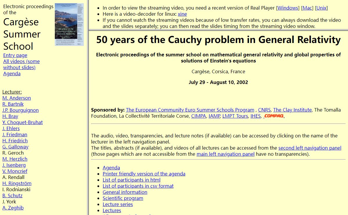 Cargèse Summer School