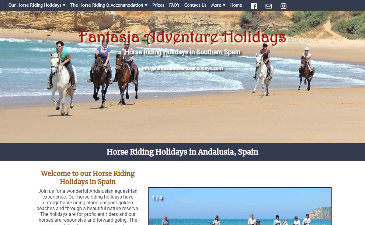 Horse riding holidays in Spain