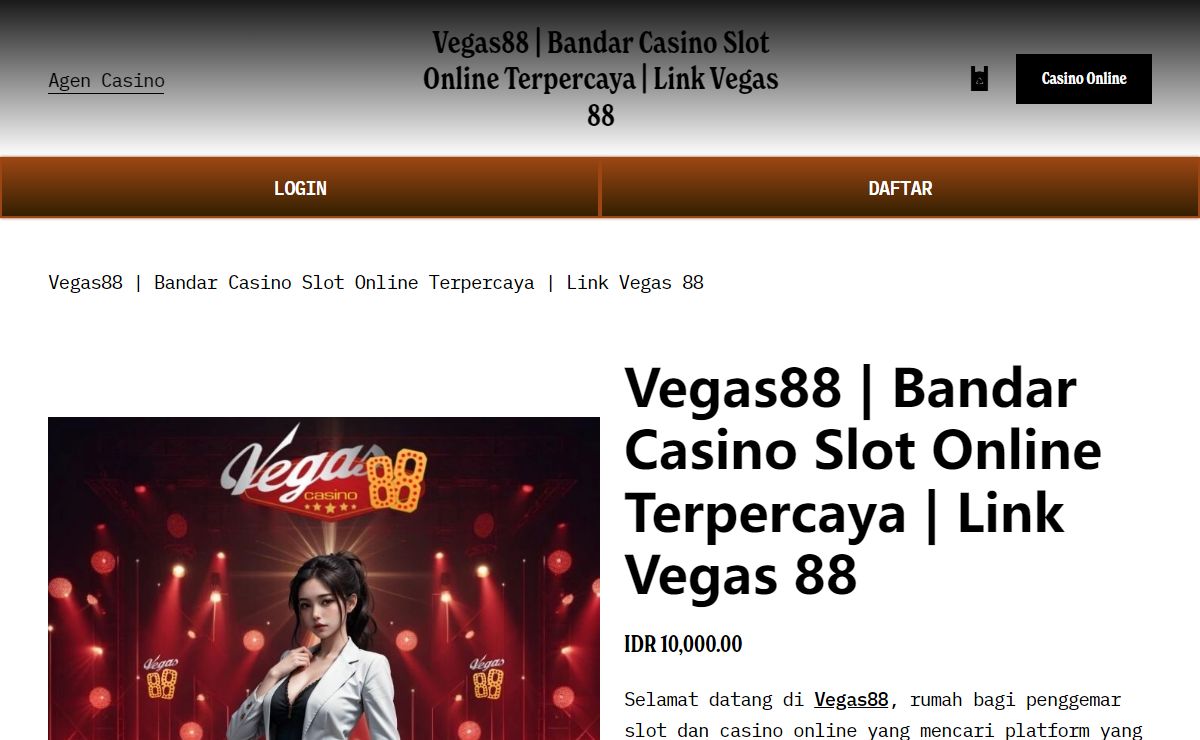 Vegas88 | Bandar Casino Slot Online Terpercaya | Link Vegas 88