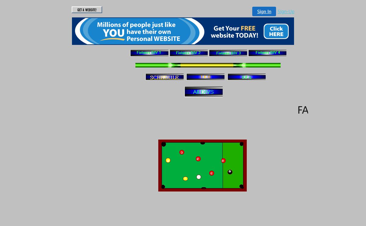 FARNWORTH AREA POOL LEAGUE