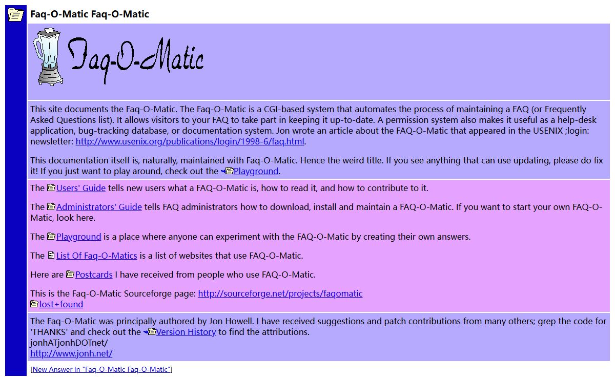 Faq-O-Matic Faq-O-Matic
