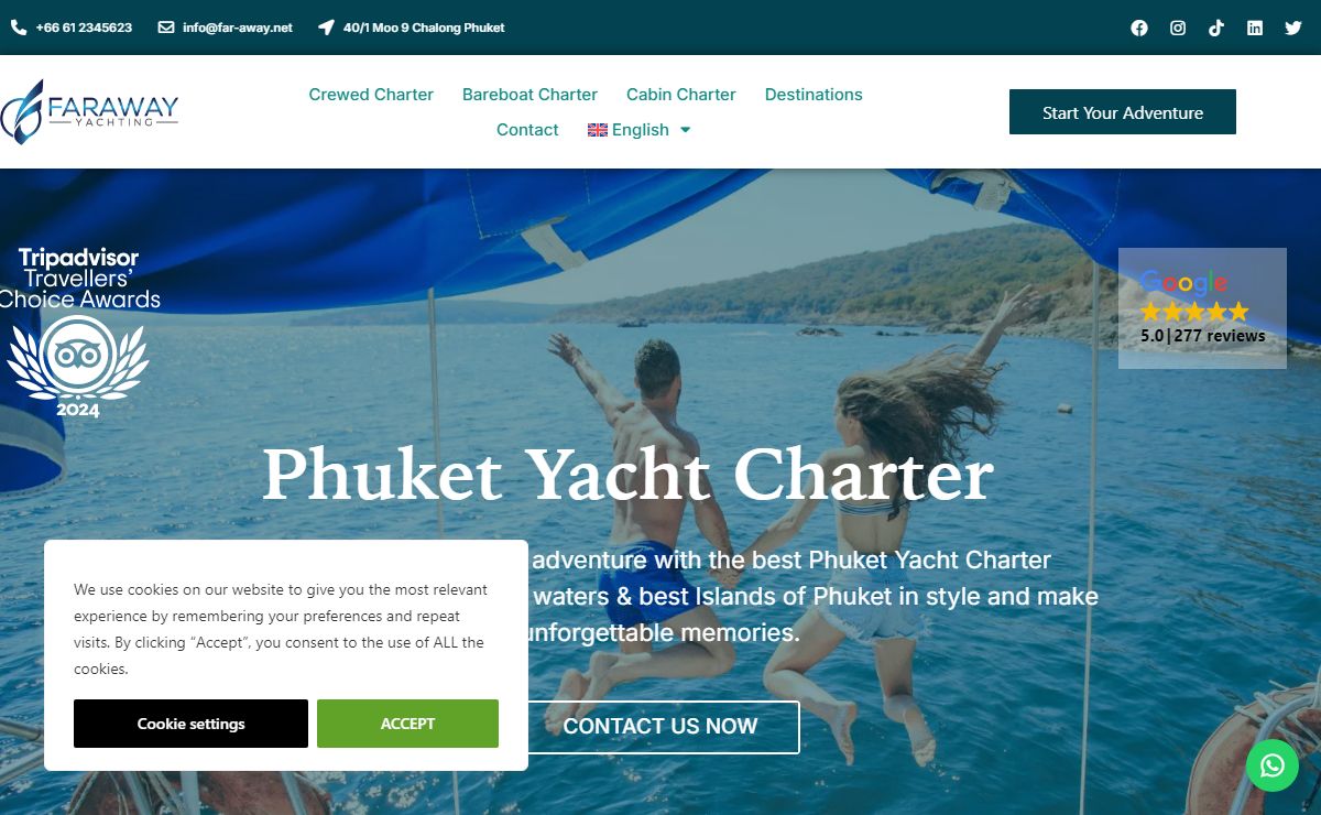Phuket Yacht Charter | Sail on Luxury Yachts at Far Away