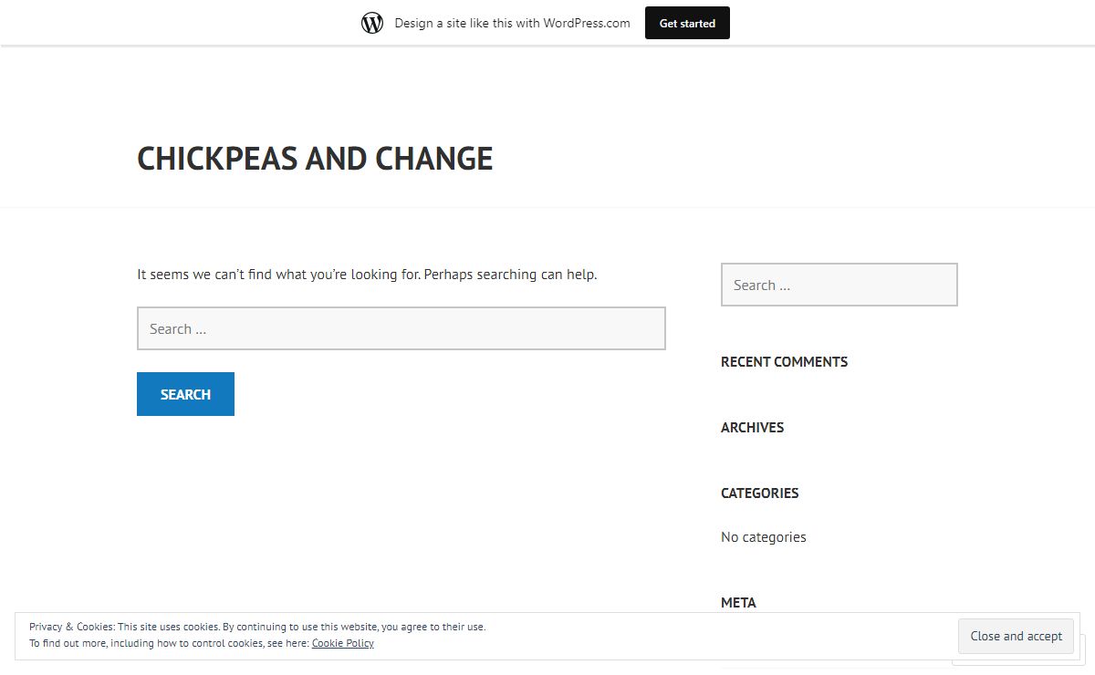 Chickpeas and Change