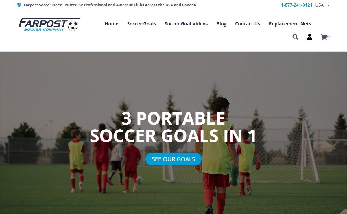 Portable Aluminum Soccer Goals for Sale | Farpost Goals USA