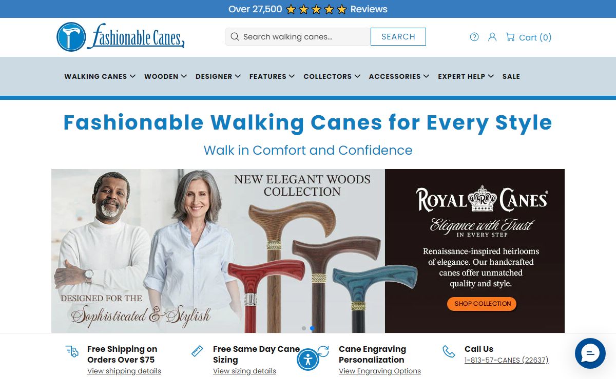 Walking Canes & Walking Sticks for Men and Women