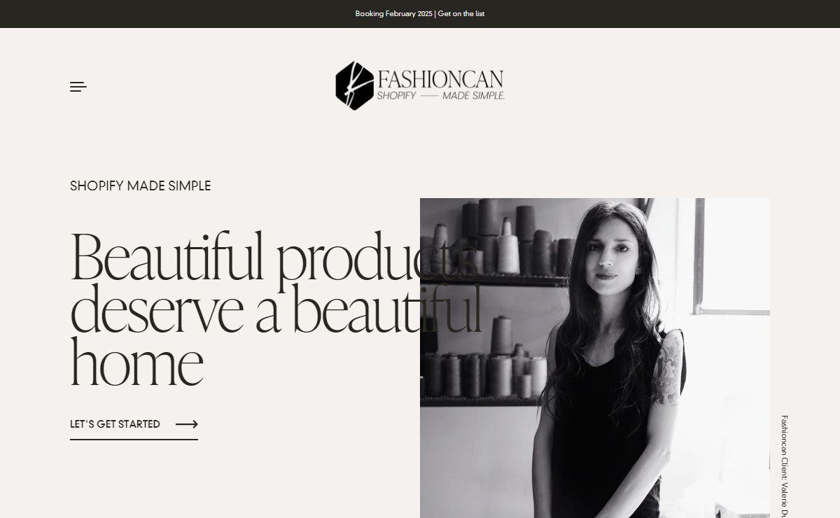 Fashioncan | Thoughtful & Beautiful Shopify Set-Up + Development