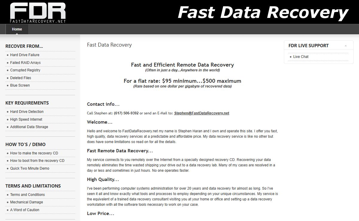 Fast Data Recovery