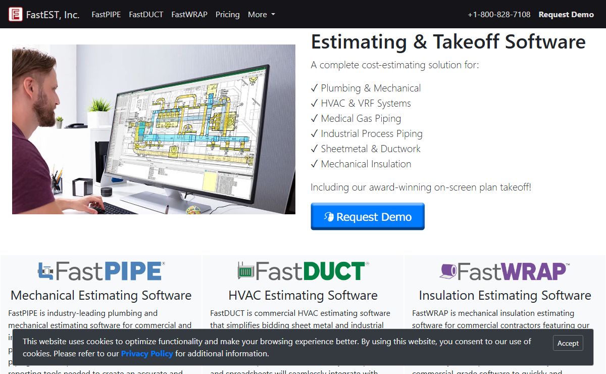 FastPIPE, FastDUCT & FastWRAP - Estimating Software