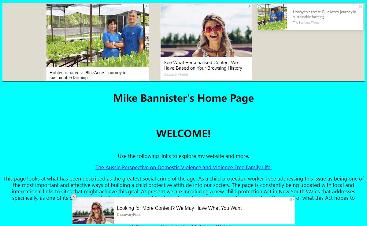 Mike Bannister's Home Page