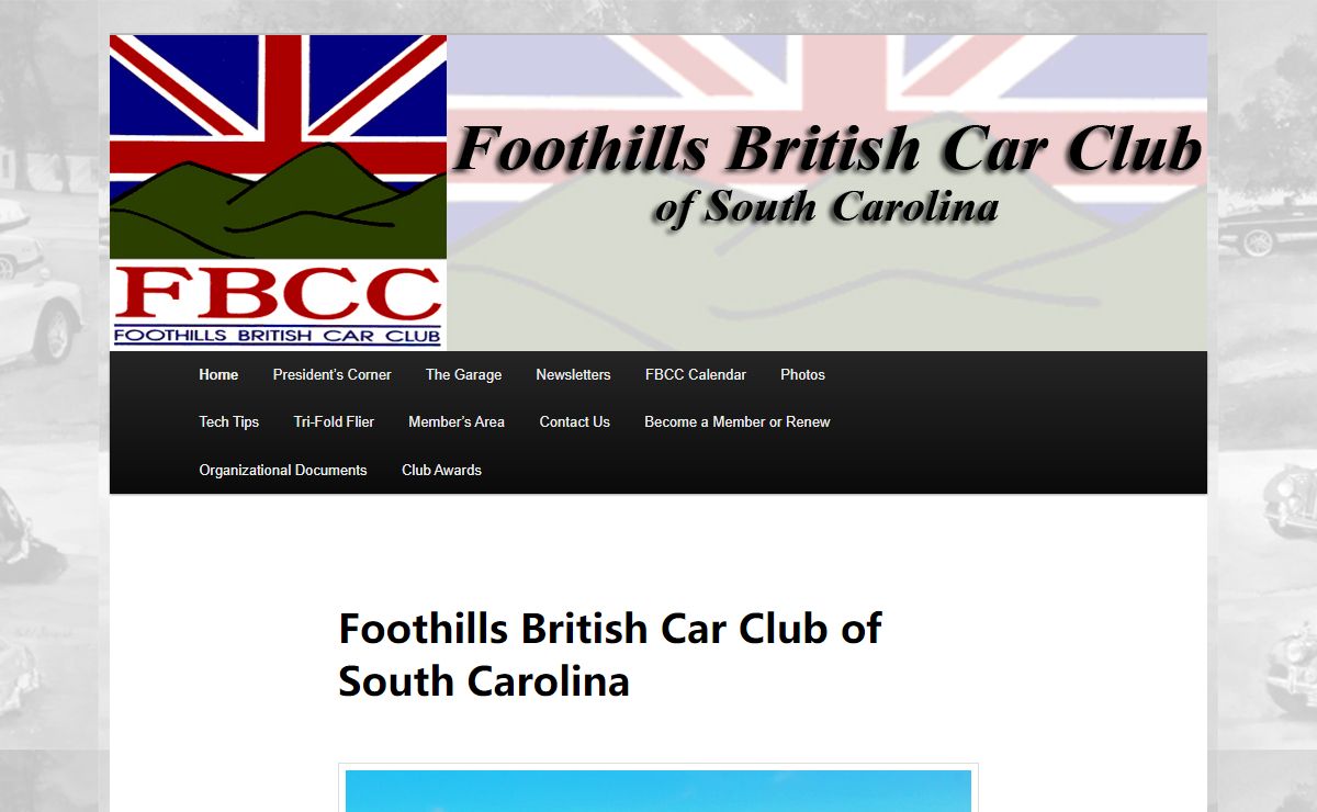 Foothills British Car Club of South Carolina – FBCCSCFBCCSC | British Car Club South Carolina