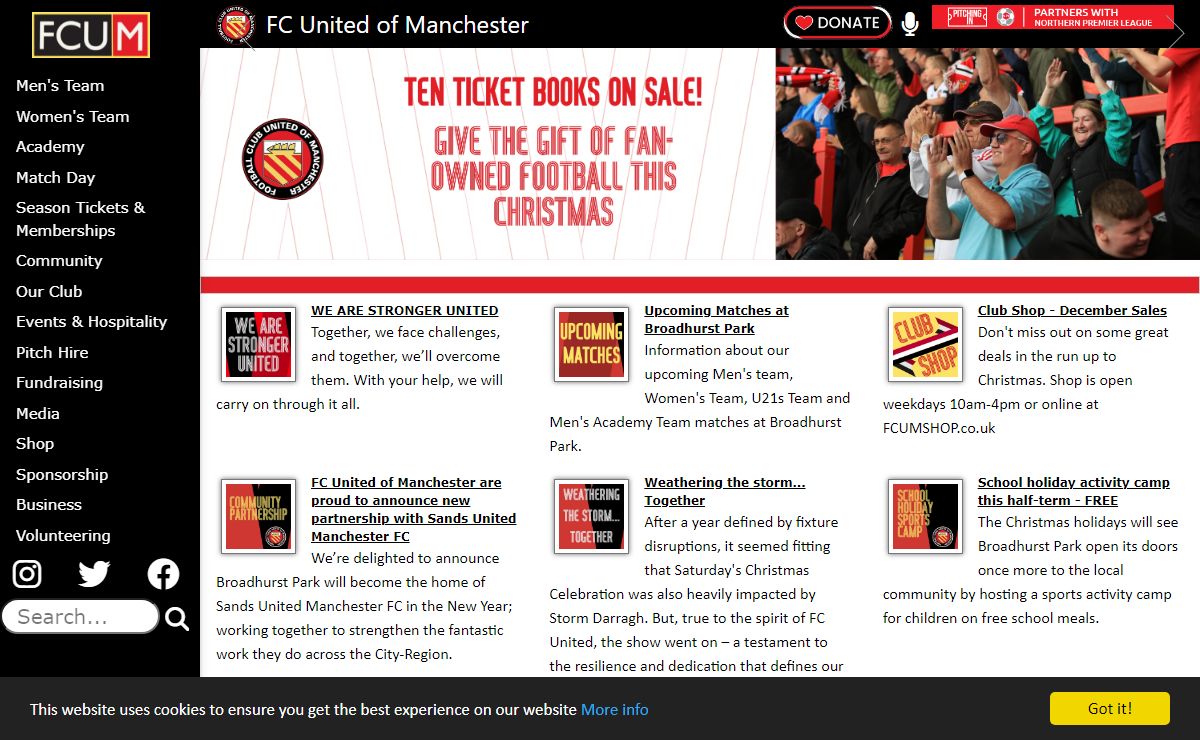 Home | FC United of Manchester