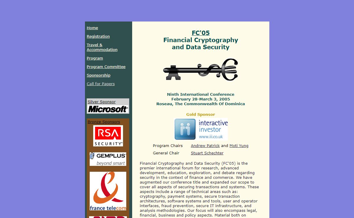 FC'05 : Financial Cryptography and Data Security 2005