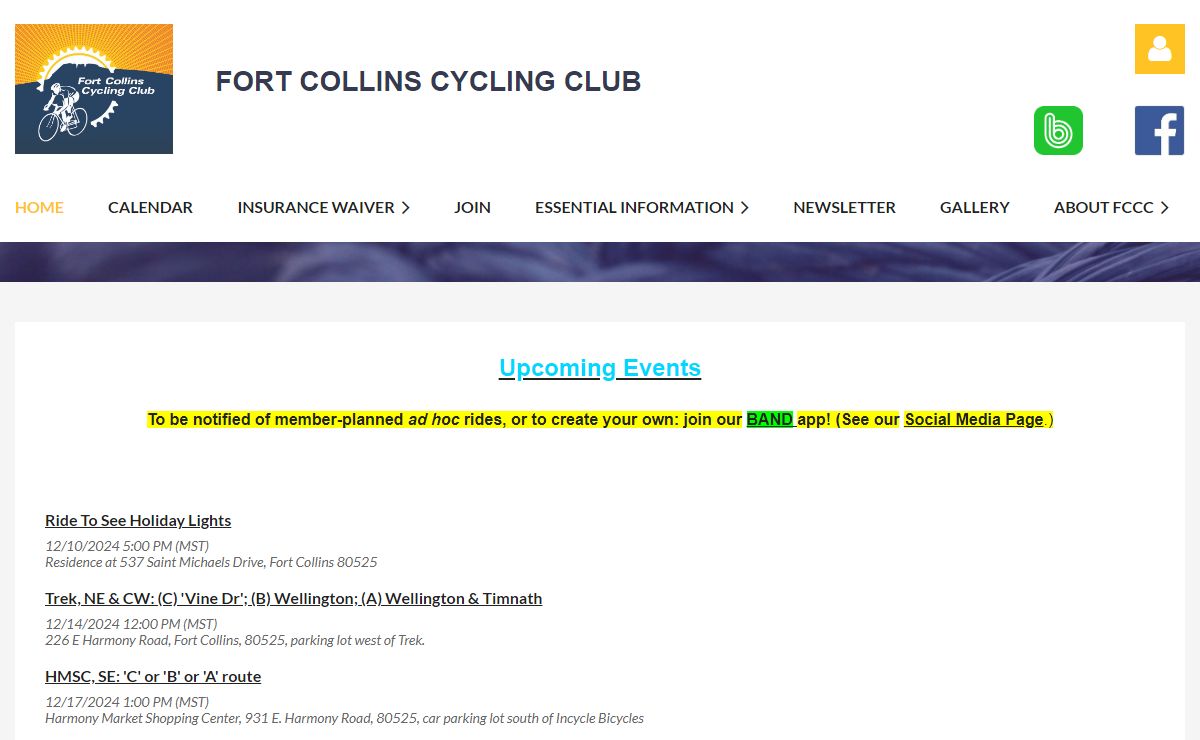 Fort Collins Cycling Club - Home