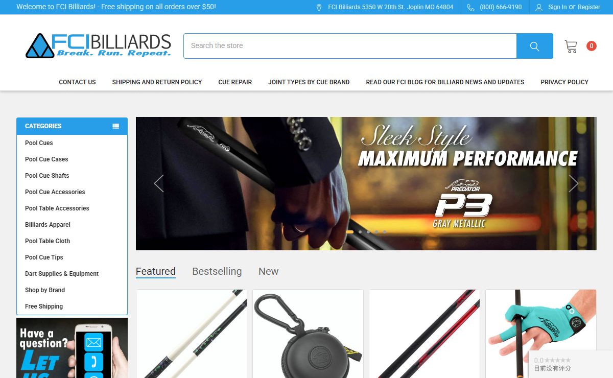 Billiard Supplies & Pool Table Accessories | Order Premium Pool Sticks & Pool Cues From Top Brands like Predator Cues - FCI Billiards